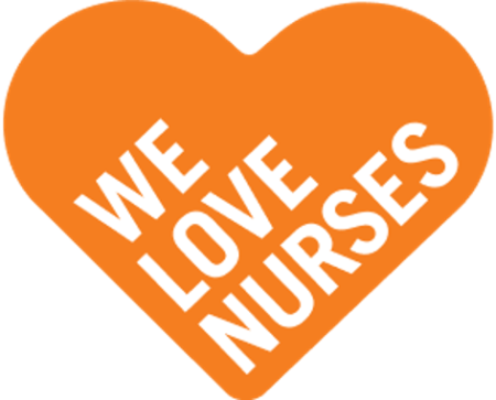 We love nurses heart