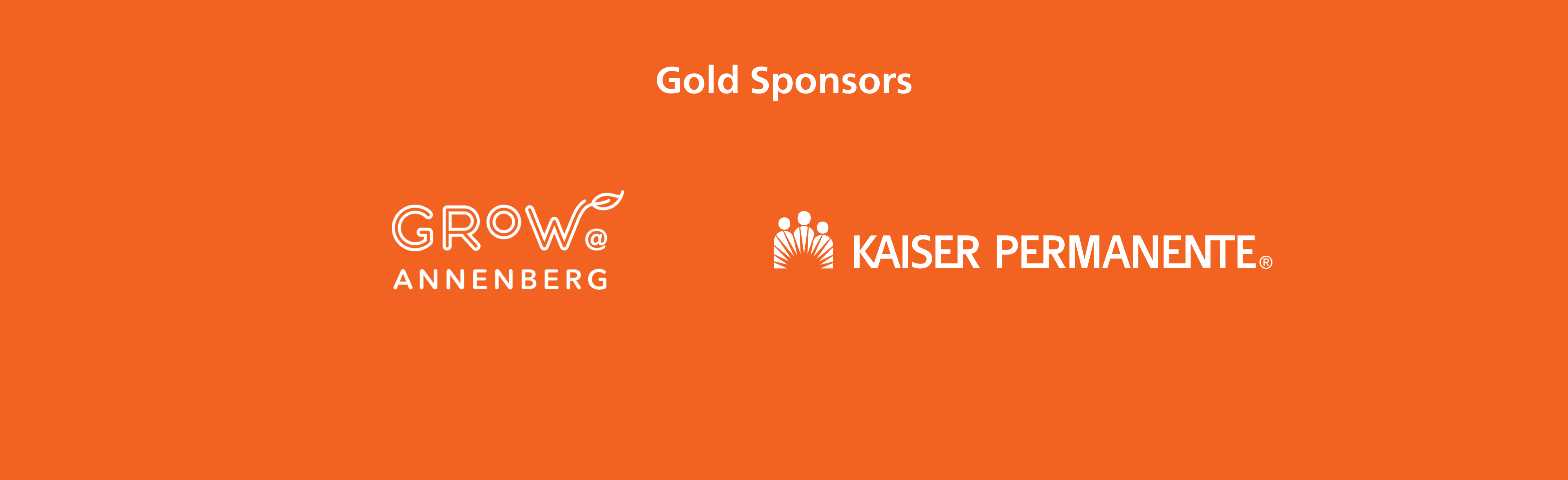 The Dream Show 2025 Gold Sponsors Grow Annenberg and Kaiser Permanente