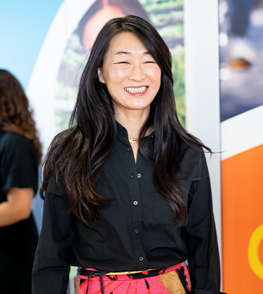 Woman smiling